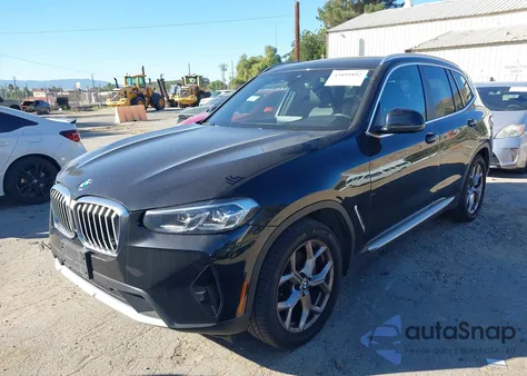 2022 BMW X3 Sdrive30I z USA, uszkodzony, nr VIN 5UX43DP02N9J97616